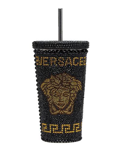 bicchiere versace glitter